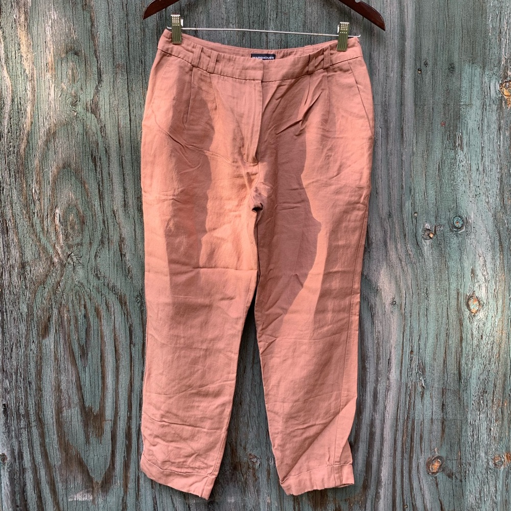 Warehouse Linen Blend Trouser